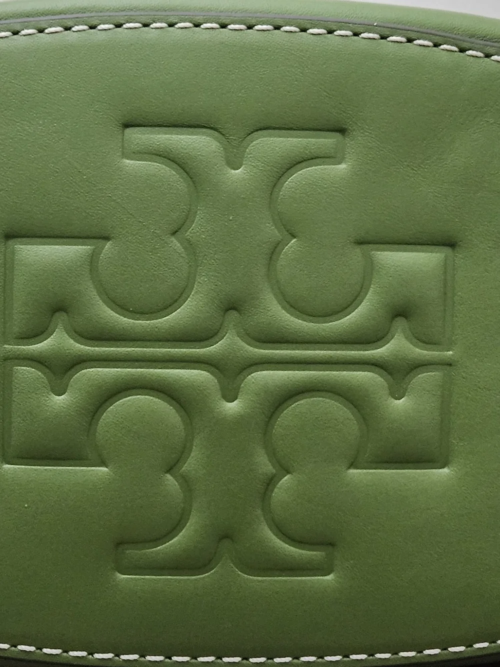 Tory Burch Green Leather Drawstring Bucket Bag